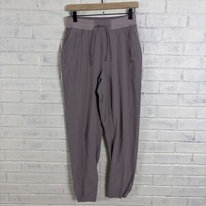 Lululemon License to Train High Rise Pants Womens 6 Violet Verbena Drawstring
